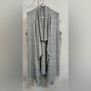 Gray Draped Knit Shrug